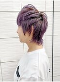 パープルカラー ショート