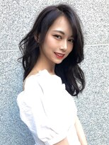 アリュウル 表参道 青山(Allure)&nbsp;カーキグレージュ大人かわいいフェザーバング大人韓国【千葉】