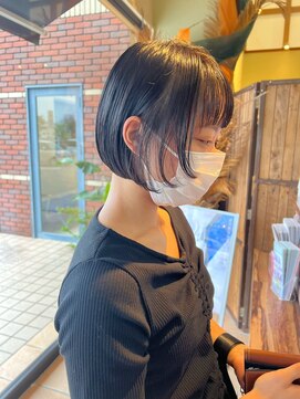 リミックス 南国店(remix) ボブ×顔まわりレイヤー