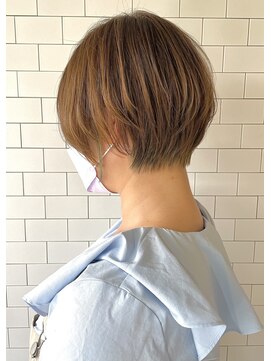 アンリー(Anree) 【Anree】丸みショート×明るめベージュカラー