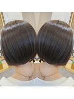 リッチ 菊名店(Rich)&nbsp;ぱつっとボブ暗髪スタイル20代30代