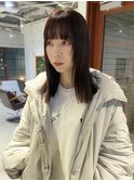 【中澤彩乃】ブラッドオレンジウルフレイヤーラウンド前髪