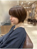 ショートボブ/小顔ショート/くびれショート