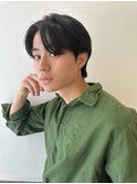 メンズ韓国ヘアー　センターパート/10代20代30代
