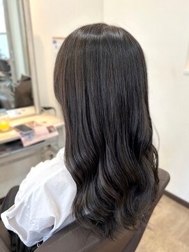 エルベ  茨大前店(elve) 暗髪 × グレージュ