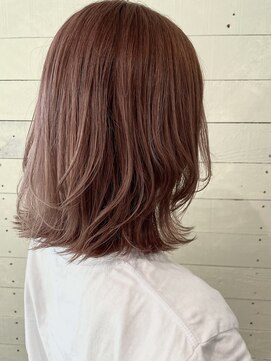 ルノン フィージュ(LUNON fieju) レイヤースタイル/くびれヘア/ピンクベージュ