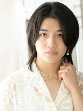 モッズヘア メン 上尾東口店(mod's hair men) 20代30代いかつめワイルドダークアッシュ束感ショートF上尾