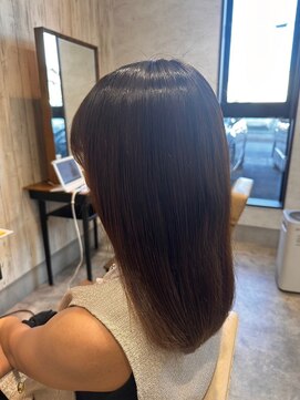 エヌアンドエー 杉戸高野台店(N&A) サラ艶ストレート 髪質改善ケアTr 潤う艶髪カラー ブラウン