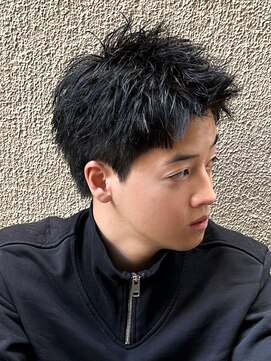エルマーク 京橋(L-MARK) スパイキーショートザクザクショートアップバングツーブロック