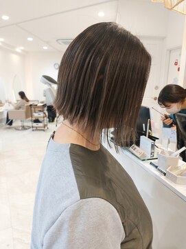 カムバイネオリーブ 溝の口店(Cam by neolive) ☆パツっとボブ・メルティーカラー☆ピンクベージュ