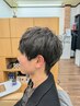 【クセ毛も思い通り】カット＋縮毛矯正＋シェービング