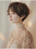 アプリコットオレンジハイライトカラーサーフカール夏くびれヘア