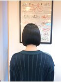 地毛風カラー/切りっぱなしボブ/ショートボブ[船橋]