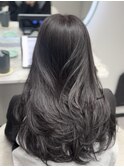 ロングヘアーグレージュ髪質改善 松阪美容室