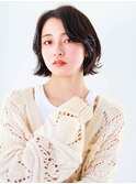 顔まわりレイヤーにニュアンスパーマ