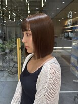 ゼスト フィーノ(ZEST fino) 【橋本姫奈】ぱつっとボブ×オリーブベージュ