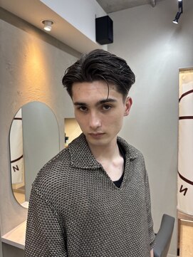 スタンド 博多(STAND) ジェントルショートオールバックスタイル