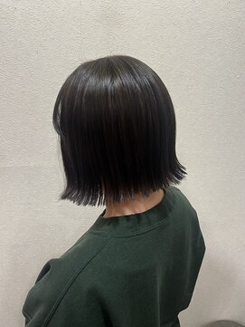 ココカラヘアー ニコ(cococara hair nico) 切りっぱなしボブ/グレージュ