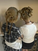 オルン(ORGN.)&nbsp;ヘアアレンジ　ヘアセット　ヘアメイク　お揃いヘア