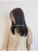 【韓国ヘア/レイヤーカット/グレージュカラー】