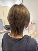 ダブルカラー,グレージュ,ベージュカラー,ウルフ【草加】