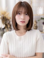 エノア バイ カバーヘア(ENOA by COVERHAIR) 30代40代 秋のミルクティーベージュロング