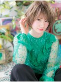 *bliss浦和*ハイトーン☆くせ毛風ゆるウェーブ小顔ショートb!