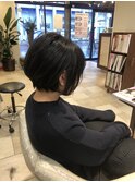 丸みの大人ショートボブ