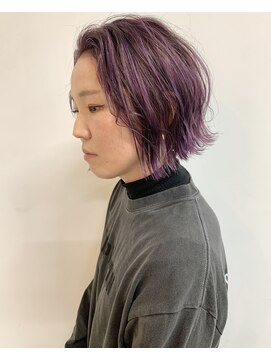 フィル(fil) レイヤーボブ/ハイトーンパープル