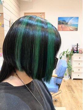 ラニハナクドウ(lanihana.kudo) ＊～デザインブリーチwithモスグリーン＆スティールブラック～＊