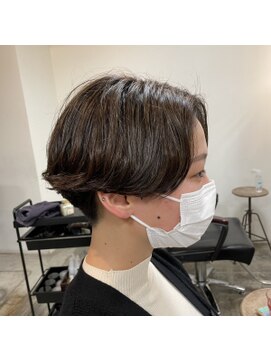 ミラバイグリーン(Mira by green) 【担当YU】ニュアンスパーマ×刈り上げショート