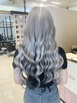 ミルクティー(Milk TEA) #逆インナー White silver×inner black 1.Q.18.7