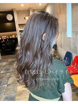 ハク(haku)&nbsp;白髪ぼかしハイライト/白髪ぼかし/デザインカラーバレイヤージュ