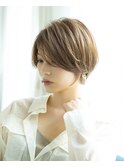 【山方　直也】ペールベージュ×マッシュショート×大人かわいい