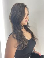 ジンクヘアーセカンド(ZiNK HAIR2nd)&nbsp;ベージュブラウン×巻き髪スタイル