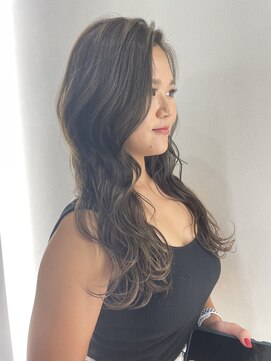 ジンクヘアーセカンド(ZiNK HAIR2nd) ベージュブラウン×巻き髪スタイル