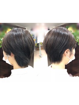 再現性の高い美しいフォルムのショートが叶う♪360°どこから見ても綺麗なシルエット