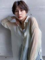 シェノン 夙川(CHAINON)&nbsp;大人前髪顔周りレイヤーロング/黒髪グレーベージュ/20代30代40代