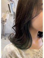 ヘアーメイク ブランニュー 東生駒店(hair make Brand new) オリーブイヤリングカラー^ ^