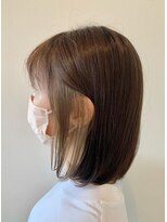 ツムギ ヘアー(tsumugi HAIR) グレージュイヤリングカラースタイル