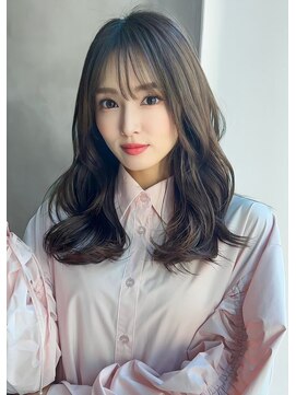 ナイロン 新潟店(NYLON.) 〈NYLON.〉シースルーバング×ウェーブロングヘアー