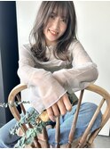 オリーブグレージュ×レイヤーカット