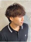 メンズナチュラルシャドウパーママッシュウルフ群馬高崎眉毛