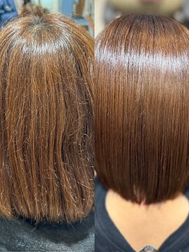 クララ カシハラ(CLALA Kashihara) 【ビフォーアフターあり】縮毛矯正/うるツヤストレート