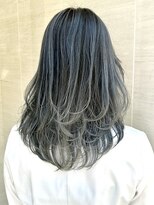 オーロ(ORO)&nbsp;ワンレン前髪ネビージュ黒髪ボブルフ