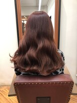 ウニレ バイ センス(unire by sense)&nbsp;【ブリーチ１回】暖色ピンクブラウンカラーで作る艶感カラー