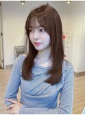 ★ワンカールモテ髪前髪小顔カットサイドバング艶感