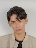 メンズパーマツイスパ波巻きスパイラルマッシュセンターパート