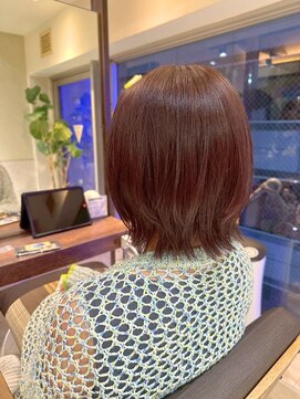 ヘアリゾート粋 ティガ 池袋店(tiga) レイヤーボブ/ナチュラルピンクブラウン
