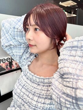 ケーツー あべのキューズモ-ル店(K-two) 顔周りカット*前髪カット*後れ毛カット*ミディアムロングヘア